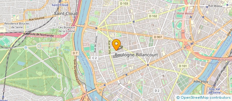 localisation de l'entreprise MADAME NINA BERNARD  BOULOGNE-BILLANCOURT