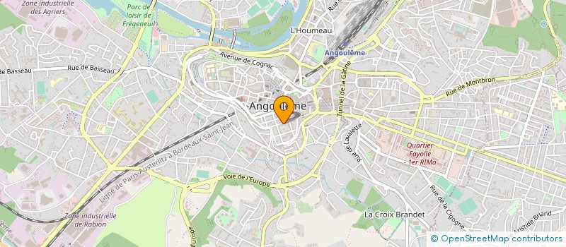localisation de l'entreprise MADAME NINA BOCAHUT à ANGOULEME