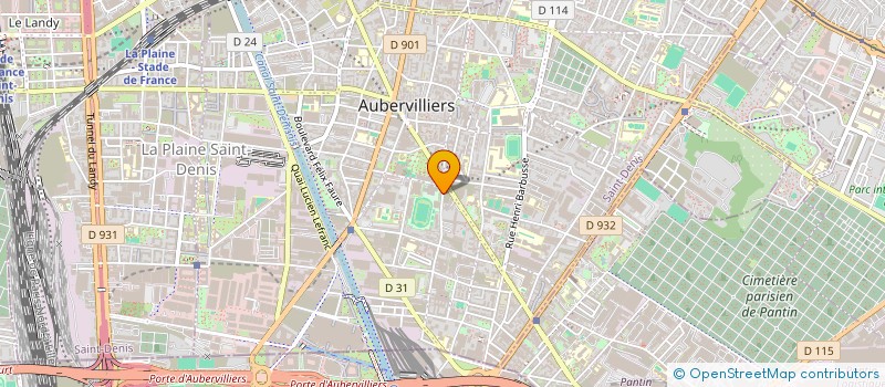 localisation de l'entreprise MADAME NINA BRUNET  AUBERVILLIERS