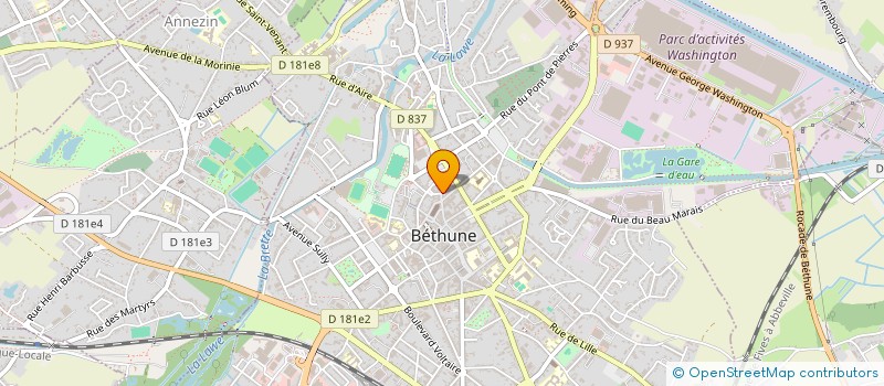 localisation de l'entreprise MADAME NINA CALIMET  BETHUNE