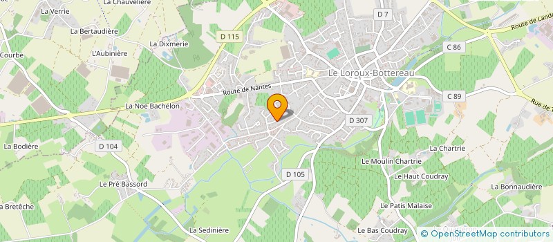 localisation de l'entreprise MADAME NINA CARUDEL  LE LOROUX-BOTTEREAU