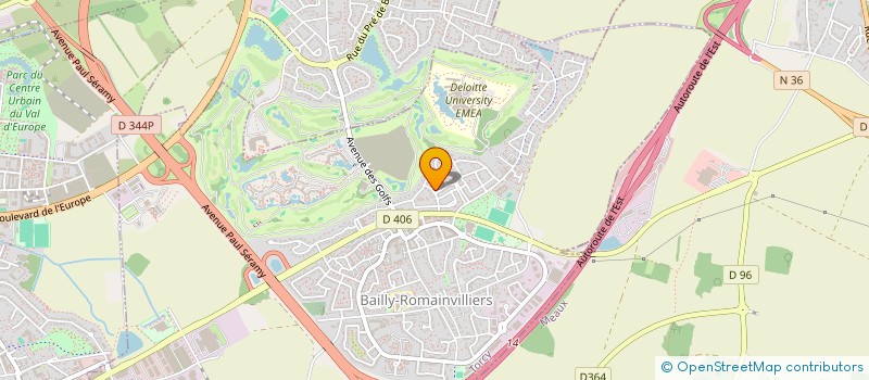 localisation de l'entreprise MADAME NINA CHAMBEFORT  BAILLY-ROMAINVILLIERS