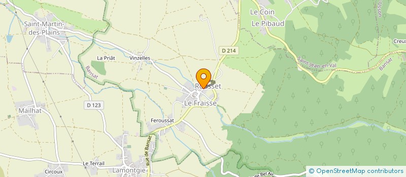 localisation de l'entreprise MADAME NINA CHARTREUX  BANSAT