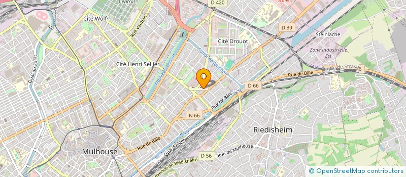 localisation de l'entreprise MADAME NINA CHEVALIER à MULHOUSE