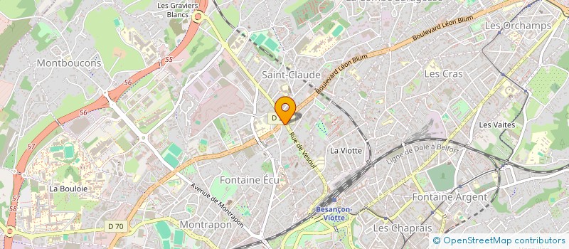 localisation de l'entreprise MADAME NINA CORNE  BESANCON