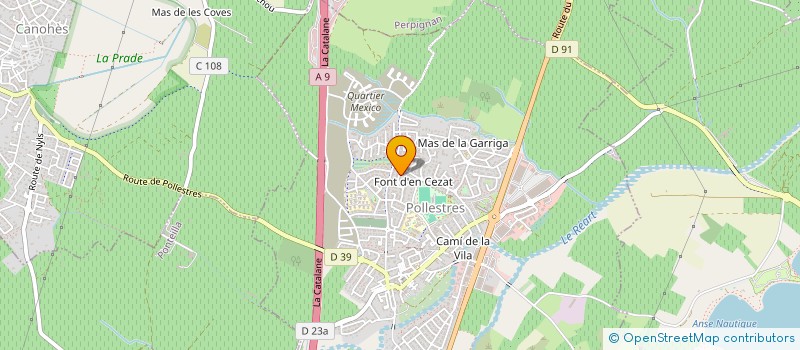 localisation de l'entreprise MADAME NINA CRISTOL  POLLESTRES