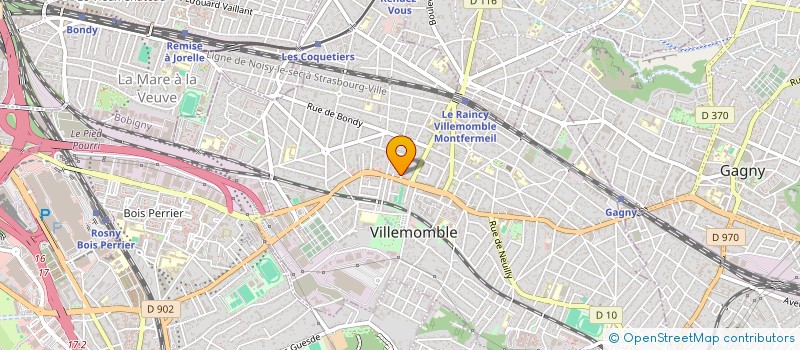 localisation de l'entreprise MADAME NINA CUVILLER  VILLEMOMBLE