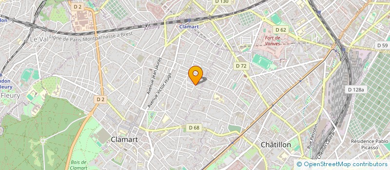 localisation de l'entreprise MADAME NINA DE ANGELIS à CLAMART