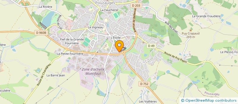 localisation de l'entreprise MADAME NINA FIORI à POUZAUGES