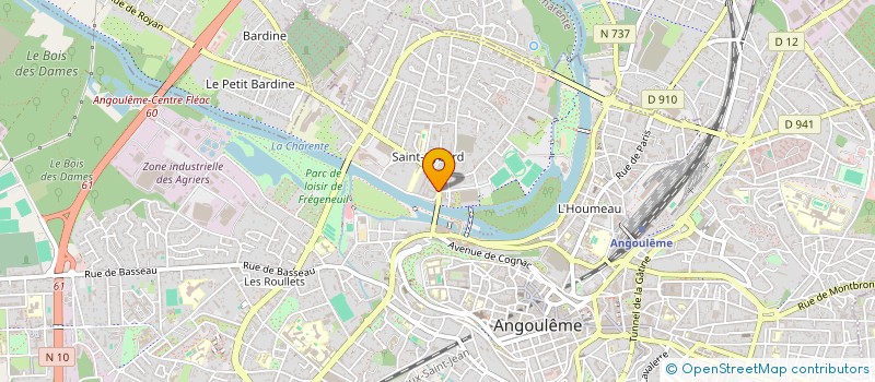 localisation de l'entreprise MADAME NINA FONTAINE à ANGOULEME