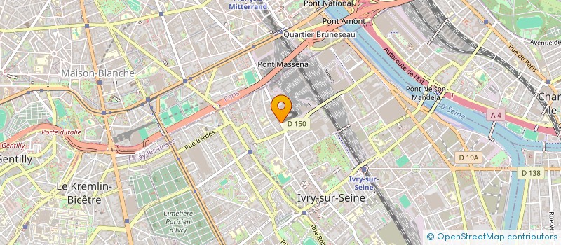 localisation de l'entreprise MADAME NINA FORLANI  IVRY-SUR-SEINE