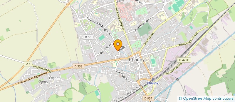 localisation de l'entreprise MADAME NINA FREMEAUX à CHAUNY