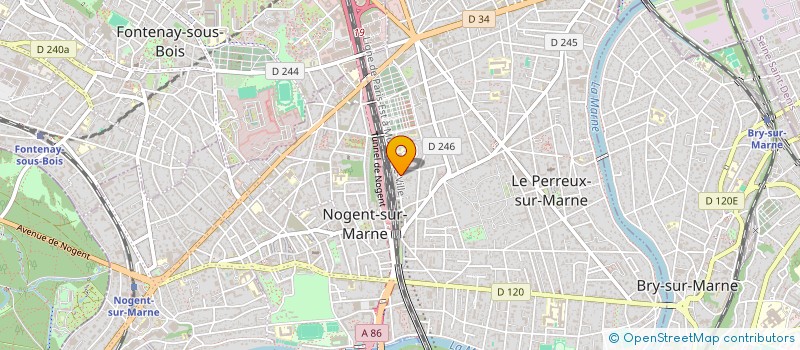 localisation de l'entreprise MADAME NINA GAURIAT  LE PERREUX-SUR-MARNE