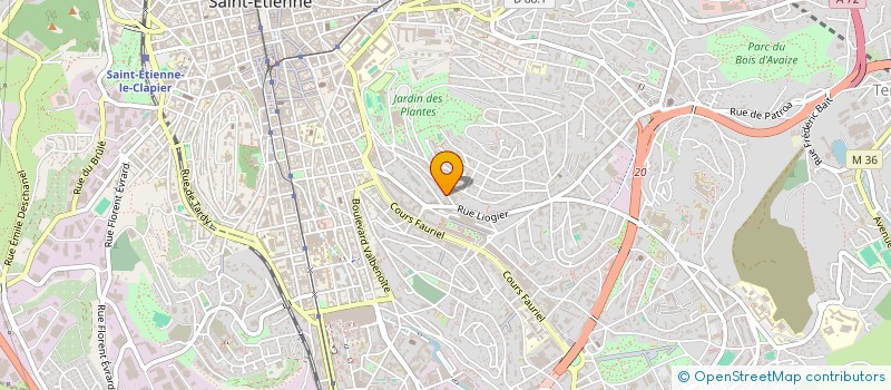 localisation de l'entreprise MADAME NINA GUERCON  SAINT-ETIENNE