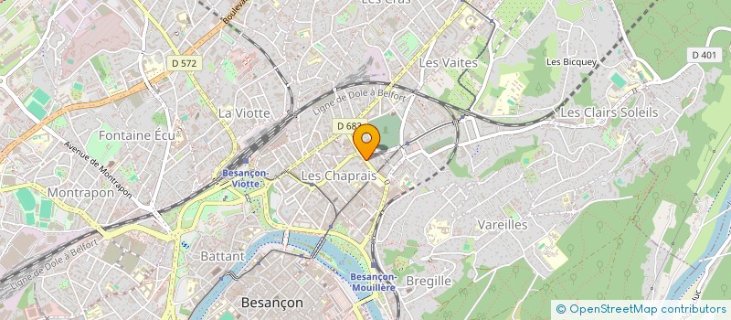 localisation de l'entreprise MADAME NINA GUYOT-JEANNIN à BESANCON