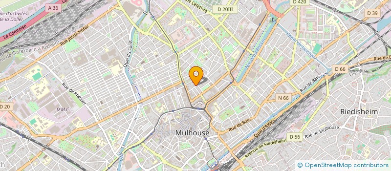 localisation de l'entreprise MADAME NINA HAUCHARD  MULHOUSE