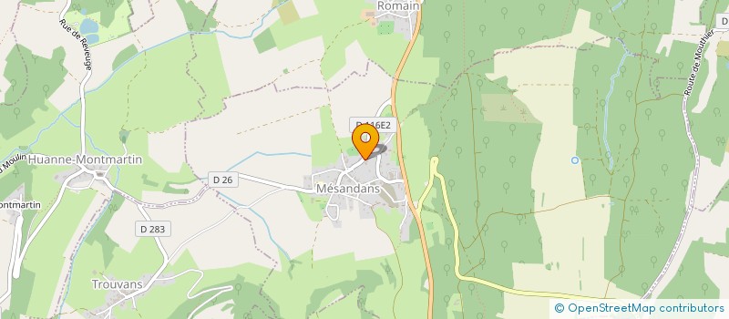 localisation de l'entreprise MADAME NINA HUGONNOT  TROUVANS