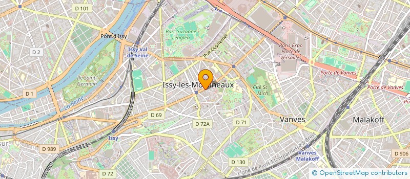 localisation de l'entreprise MADAME NINA KOGAN  ISSY-LES-MOULINEAUX