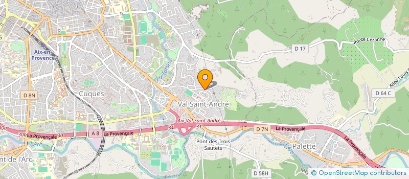 localisation de l'entreprise MADAME NINA KOLLWELTER à AIX-EN-PROVENCE