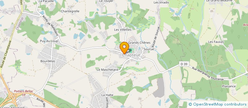 localisation de l'entreprise MADAME NINA LAPLAUD à CHAPTELAT