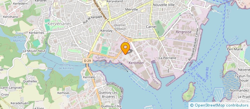 localisation de l'entreprise MADAME NINA LE ROUX  LORIENT