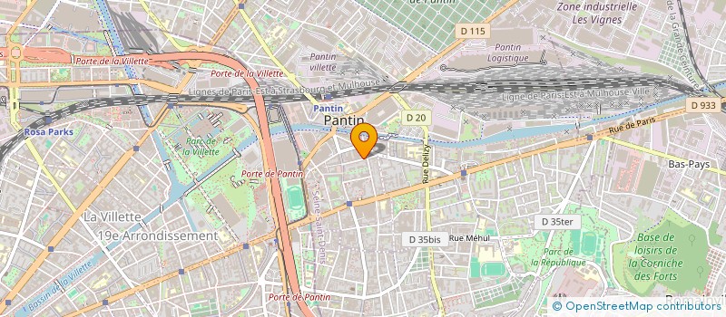 localisation de l'entreprise MADAME NINA LEBBAR  PANTIN