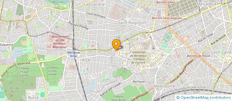 localisation de l'entreprise MADAME NINA LEBRETON  MERIGNAC