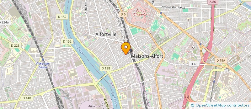localisation de l'entreprise MADAME NINA LOUISE ANDREA CAMMELLI à ALFORTVILLE