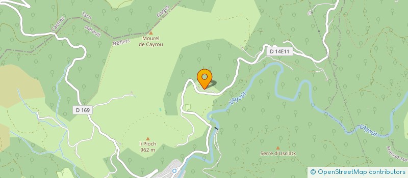 localisation de l'entreprise MADAME NINA MARION  FRAISSE SUR AGOUT