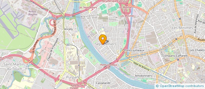 localisation de l'entreprise MADAME NINA MARTINEZ-BRAGEOT  TOULOUSE