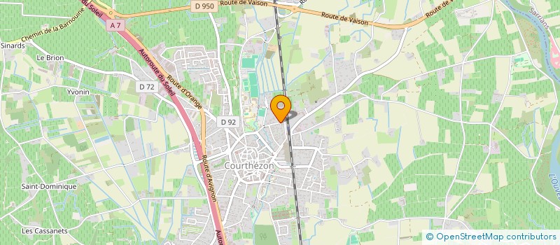 localisation de l'entreprise MADAME NINA MAURY  COURTHEZON