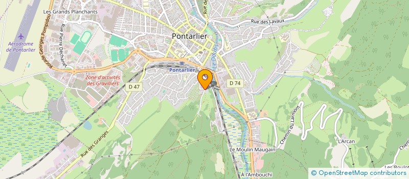 localisation de l'entreprise MADAME NINA MESNIER  PONTARLIER