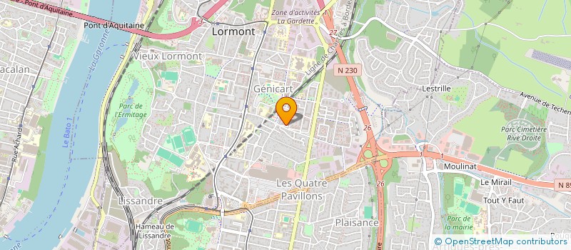 localisation de l'entreprise MADAME NINA MORELLE  LORMONT