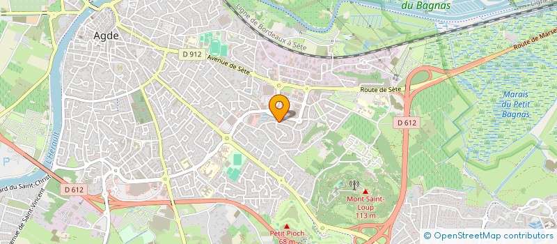 localisation de l'entreprise MADAME NINA NADJI  AGDE