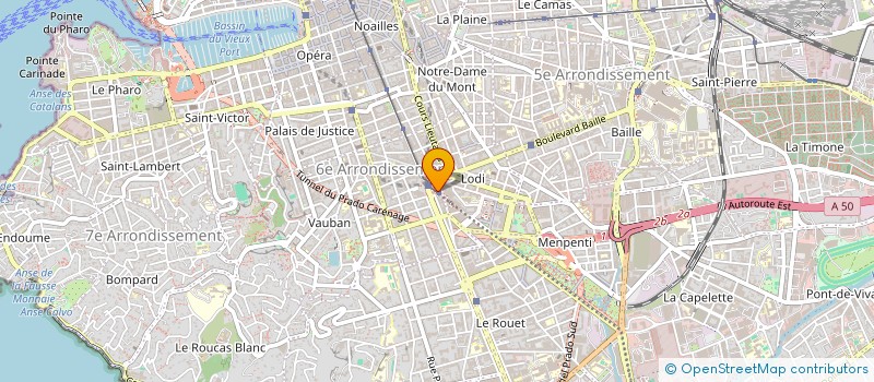 localisation de l'entreprise MADAME NINA OLIVIER  MARSEILLE 6EME