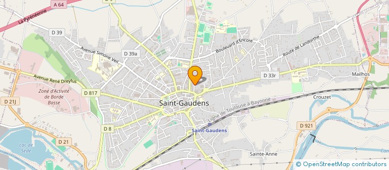 localisation de l'entreprise MADAME NINA PYVOVAROVA  SAINT-GAUDENS