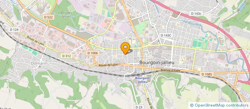 localisation de l'entreprise MADAME NINA RECEGANT  BOURGOIN-JALLIEU