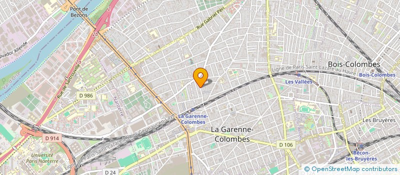 localisation de l'entreprise MADAME NINA REFFET à COLOMBES