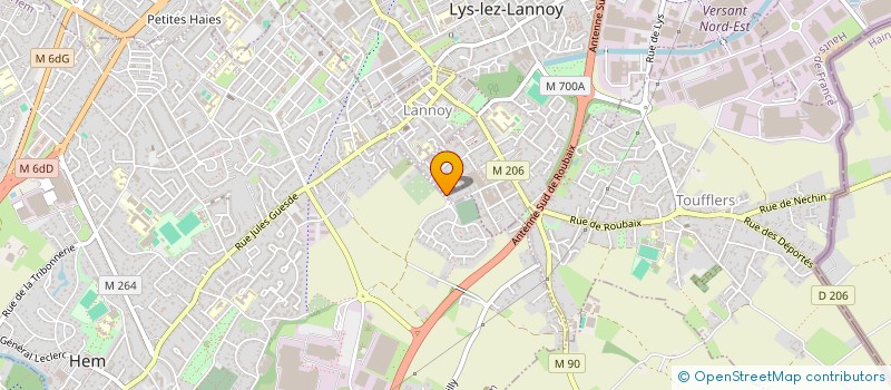 localisation de l'entreprise MADAME NINA RENNER  LYS-LEZ-LANNOY