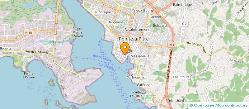 localisation de l'entreprise MADAME NINA REVA HONORE à POINTE-A-PITRE