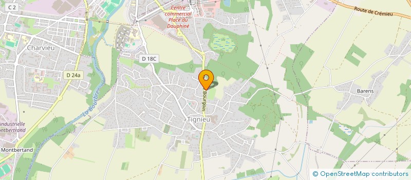 localisation de l'entreprise MADAME NINA RINGARD  TIGNIEU-JAMEYZIEU