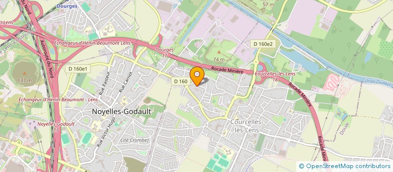 localisation de l'entreprise MADAME NINA ROELENS  COURCELLES-LES-LENS