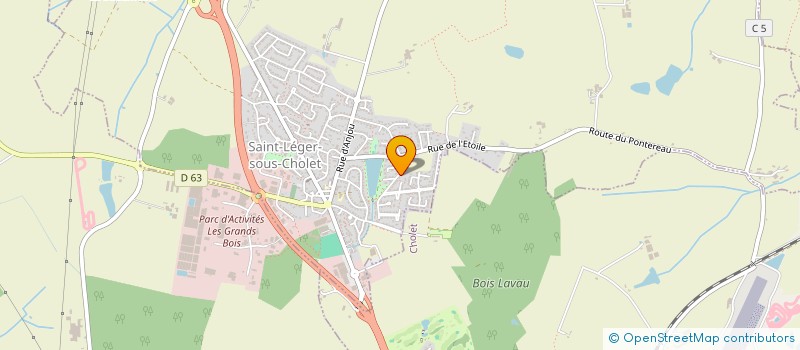 localisation de l'entreprise MADAME NINA SOARES-MOURA  SAINT-LEGER-SOUS-CHOLET