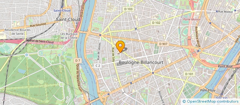 localisation de l'entreprise MADAME NINA STENGER  BOULOGNE-BILLANCOURT