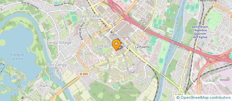 localisation de l'entreprise MADAME NINA TCHALLA  CERGY