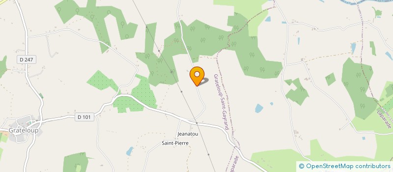 localisation de l'entreprise MADAME NINA TEISSEIRE  GRATELOUP-SAINT-GAYRAND