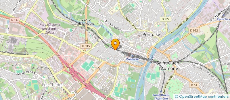 localisation de l'entreprise MADAME NINA THUILLIER à PONTOISE