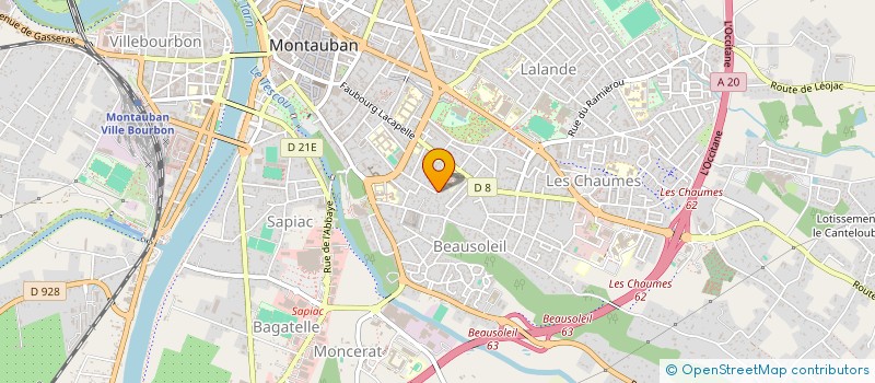 localisation de l'entreprise MADAME NINA TOMAS MIRAILLES  MONTAUBAN