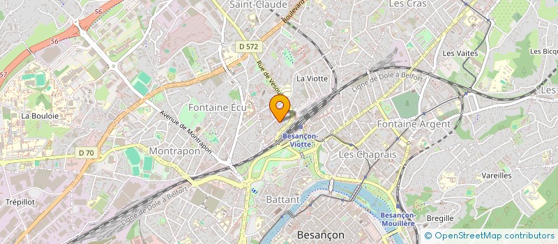 localisation de l'entreprise MADAME NINA TRAPP  BESANCON