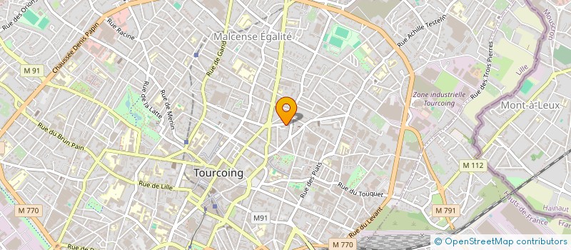 localisation de l'entreprise MADAME NINA VILORIA RAMOS  TOURCOING